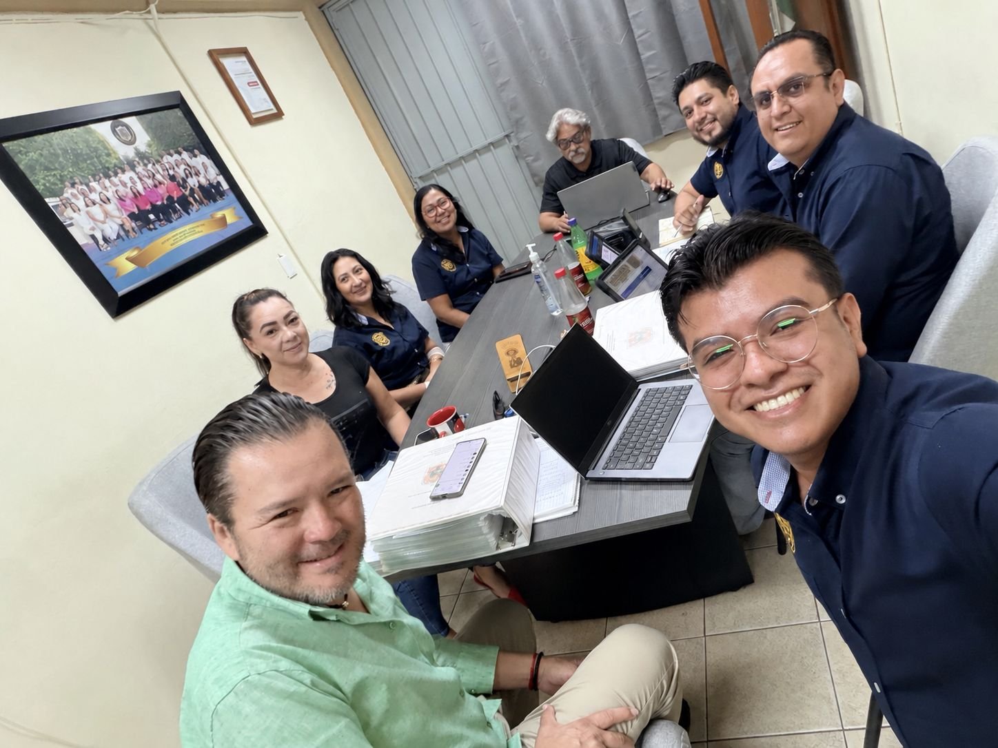 Equipo de la ENUFC durante auditor&iacute;a externa de recertificaci&oacute;n ISO 9001:2015