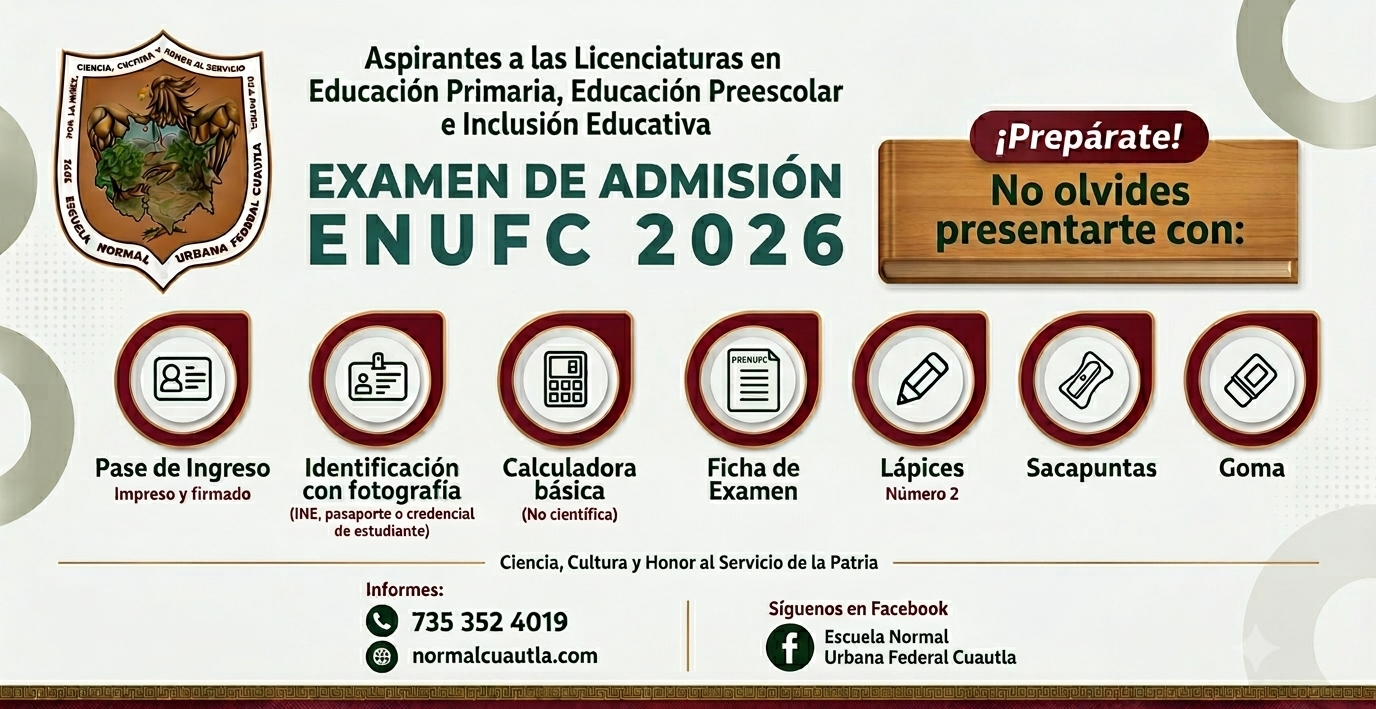 Examen de admision ENUFC 2026